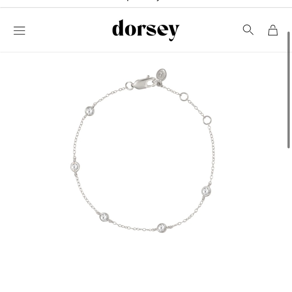 Dorsey Silver Bracelet with Lab Grown Sapphires